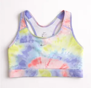 Nike Dri-Fit Tie Dye Sports Bra Women's Large Pastel Racerback‎ thumbnail 1