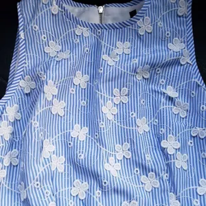 Blue Floral Sleeveless Maggy London Dress thumbnail 7