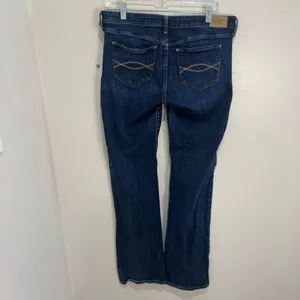Abercrombie & Fitch The A&F Boot Dark Wash Jeans 10R W30‎ L33 Bootcut Flare thumbnail 3