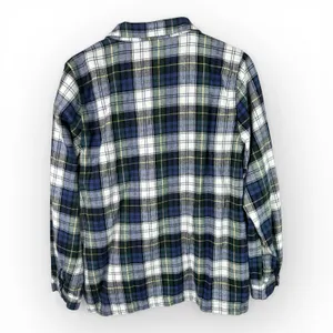 LL Bean Womens size Medium Scotch Plaid Flannel Pajamas Shirt Tartan 502584 thumbnail 2