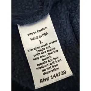 Roller Rabbit Navy Blue NYC Heart Hoodie Size Large thumbnail 6
