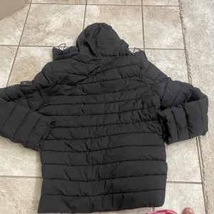 Lauren Ralph Lauren Womens Black Quilted Puffer Jacket BLACK LABEL Hood Size M thumbnail 8