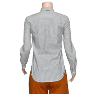 SÉZANE Tomboy Stripe Shirt, Ecru/Blue, FR36/US4 thumbnail 6