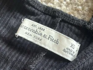 Abercrombie & Fitch Black Ribbed Bodysuit thumbnail 2