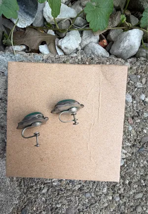 Vintage Mexican Sterling Silver Screwback Earrings thumbnail 5