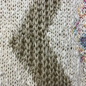 Vintage Counterparts Cream Green Hand Knit Short Sleeve Sweater Top‎ thumbnail 6