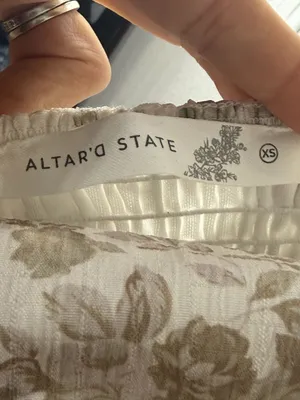 Altar'd State Floral Ruffle Tie-Back Mini Dress thumbnail 2