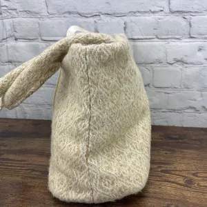 Boyne Valley Weavers Vintage Wool Handbag Diamond Stitch Double Strap‎ thumbnail 3