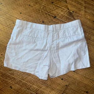 Gap khaki blue front linen cotton flat front size 8 shorts thumbnail 3