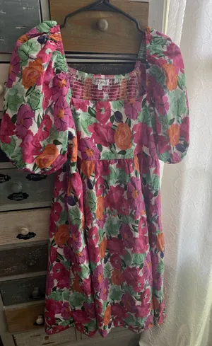 Polagram Dress Midi Floral thumbnail 1