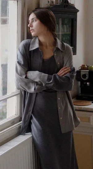 Free People NWOT  Silky Samantha Patchwork Button Down thumbnail 6
