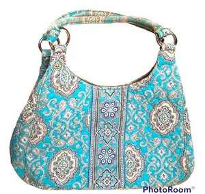 VERA BRADLEY Large Hobo in Totally Turq Retired Spring 2010 thumbnail 1