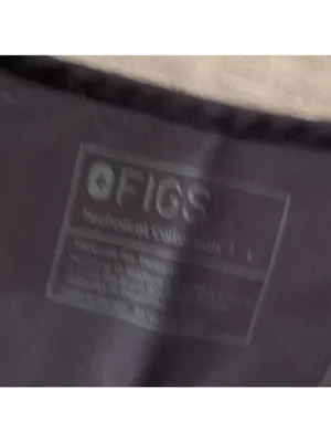 Figs Dark Gray Scrub Top Size Large thumbnail 3