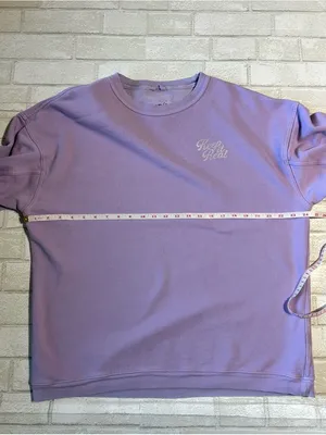 Aerie 'Keep It Real' Crewneck Sweatshirt Lavender thumbnail 5
