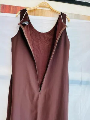 Onyx Nite Brown Sleeveless Maxi Dress thumbnail 5