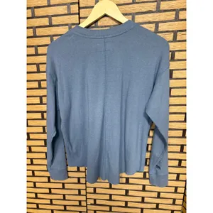The Normal Brand Blue‎ Henley Top Size Medium Blue thumbnail 2