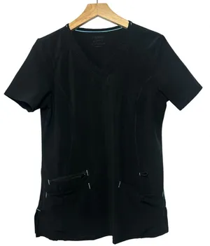 Black Women's Scrubstar Antimicrobial medical Top thumbnail 1