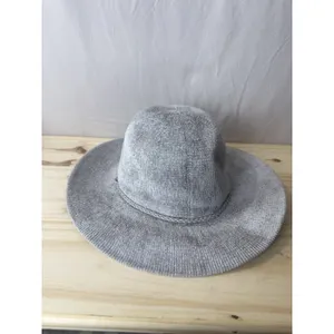 Nine West Grey Corduroy Women’s Fedora Bucket Hat Braided One Size NWOT thumbnail 6