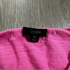 J. Crew Pink 100% Merino Wool Long Sleeve Pullover‎ Sweater Size M thumbnail 5