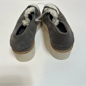 Vince Shearling Zola Suede Slip On Platform Loafer 6.5 thumbnail 7