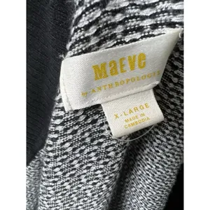 Maeve 'Plunging' Black Long-Sleeve Polo Cardigan Size X-Large thumbnail 8