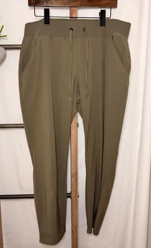 Utopia by Hue Womens XL Olive Green Drawstring Jogger Pants Stretch Activewear thumbnail 1