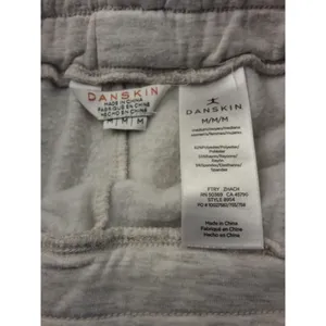Danskin Size M Women’s Light Gray Elastic & Tie at Waste Jogger Sweatpants thumbnail 6
