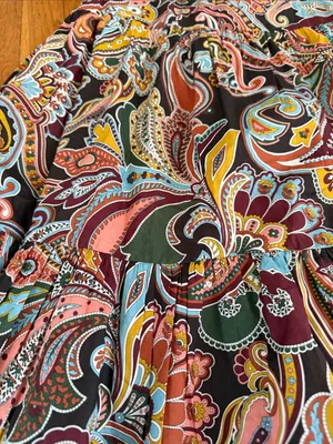 Love the Label Anthropologie Lindsey print ruffle maxi dress paisley S liberty thumbnail 2