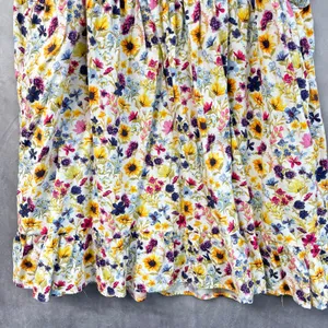 Old Navy Women Floral Cami Dress Size 2X Sleeveless Tie Strap Ruffle Hem Cottage thumbnail 8