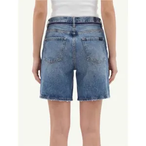 7 For All Mankind Light Blue Mid-Rise Denim Bermuda Shorts Lola shorts size 27 thumbnail 2