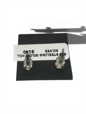 925 Sterling Silver Golden Hill Stud Earrings thumbnail 2