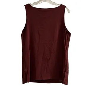Ann Taylor Women's‎ Burgundy Red Ribbed Sleeveless Tank Top Size M thumbnail 2