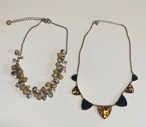 Cheetah & beaded statement necklace bundle!! thumbnail 1