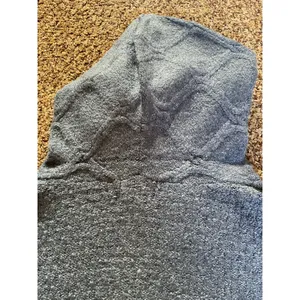 Universal Thread Blue Knit Hooded Poncho Sweater Size L NWT Boho Fall Cozy NWT thumbnail 7