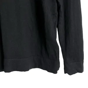 J.Crew Black Ruffleneck Long Sleeve Crewneck Pullover Sweater Size Small thumbnail 6