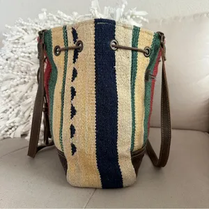 MYRA Bag Radiant Red Bucket Bag Western Cowgirl Boho Purse Large thumbnail 8