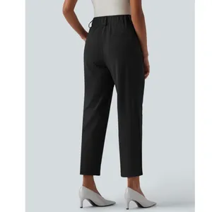 New Halara Women's Size XL Black Stretch High Waisted Cropped Pants thumbnail 3