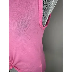 FREE PEOPLE Lightweight Sheer Ribbed Crewneck Tank Top Pink Size XS thumbnail 3