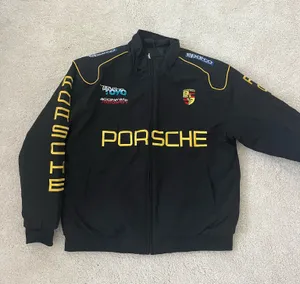 Vintage Porsche Bomber Jacket Black Size M thumbnail 1