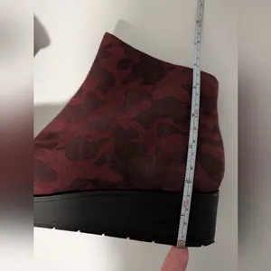 Lucky Brand Karmeya Platform Ankle Boots Red Pattern 7.5 thumbnail 5