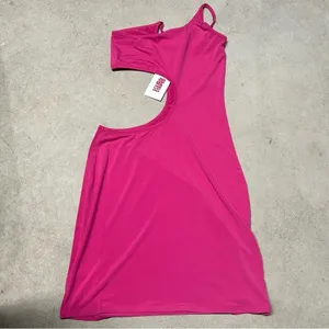 NWT Solid & Striped Brooklyn Dress Hibiscus Pink Stretchy Cutout Size XS thumbnail 6