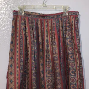 David Brooks vintage paisley pleated maxi skirt thumbnail 2