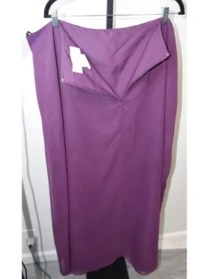 Alfred Angelo Purple Grape Maxi Formal Skirt 26W Prom Formal Whimsigoth thumbnail 3