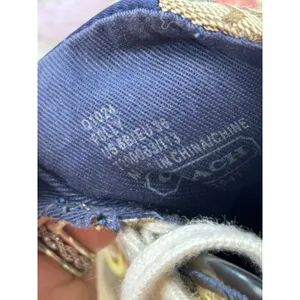 Coach Polly Signature Monogram Canvas Sneakers Brown Blue Green Womens 5.5B‎ thumbnail 6