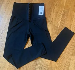 Black High waist Control Tummy Leggings Size L Size L thumbnail 2