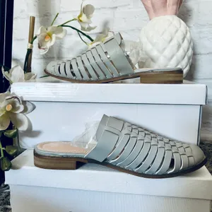 Chase and Chloe Grey Bliss Mules thumbnail 1