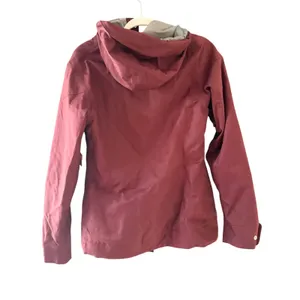 Burton‎ Dryride Women Burgundy Herringbone Snowboard Jacket Hooded Medium thumbnail 2