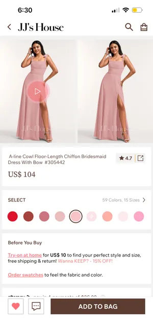 JJ's House Bridesmaid Dress thumbnail 5