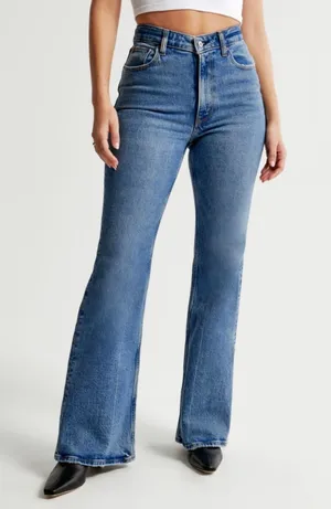 Abercrombie Curve Love High Rise Vintage Flare Jeans thumbnail 1