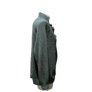 Aerie Women's XS Green Oversized Collared V-Neck Pullover Sweater thumbnail 7